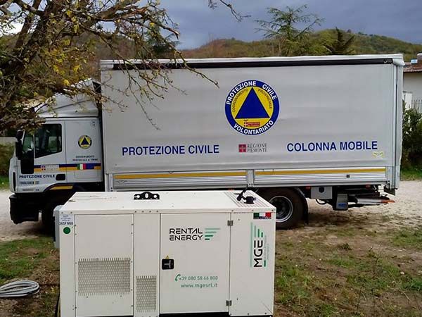 noleggio gruppi elettrogeni per protezione civile bologna